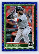 Dustin Pedroia 2025 Panini Donruss Optic #28 Blue Velocity Boston Red Sox 