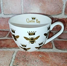 Queen Bee Mug Designed By Harvest Green Studios England Coffee Tea Cocoa