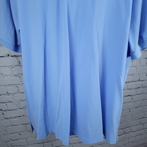 Nuevo con etiquetas Camisa Polo Izod Azul Seda Lavada 100% Algodón Manga Corta Abotonada XXXL - Imagen 7 de 14