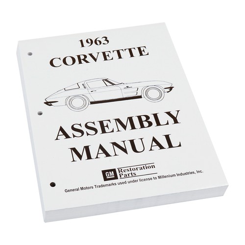 Factory Assembly Manual Rebuild Instruction Book 1963 Chevrolet Corvette - Picture 1 of 9