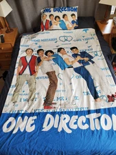 One Direction 1D 2012  single doona cover and pillowcase Quilt  LOGAN & MASON 