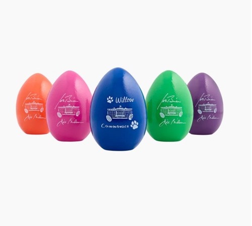 2024 White House Easter Egg Roll Set President Biden 5 Wooden Eggs Boxed New - Picture 4 of 5
