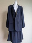Unused agnes b. Women’s Jacket & Skirt Suit Set Navy Made in Japan