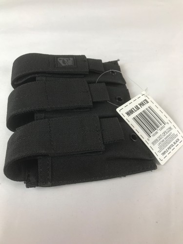 DDT Modular Pouch Triple Pistol Black Magazine Holder New With Tag - Picture 9 of 9