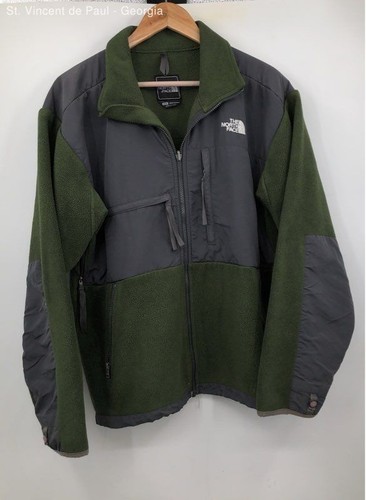 Men's The North face Green Full Zip Fleece Jacket - Size Medium