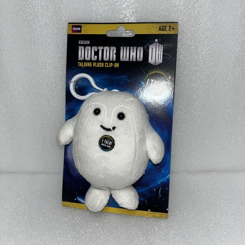 New Doctor Who Talking 4” Clip On Soft Plush Toy Adipose Tardis BBC TV Show - Picture 2 of 9