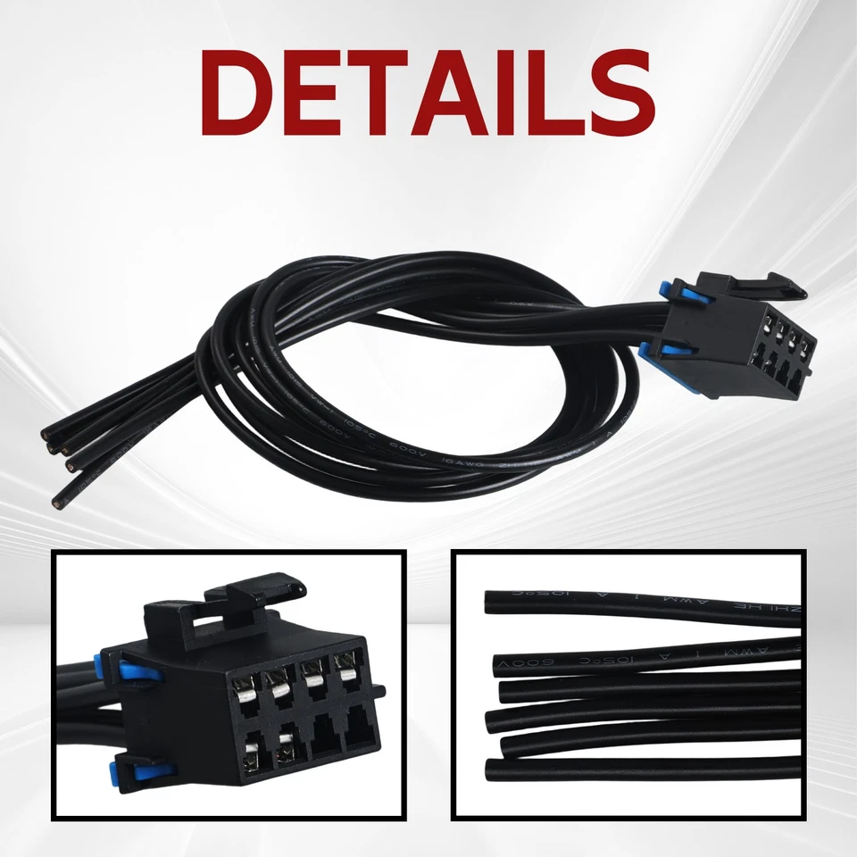 Plugue de fio de controle de velocidade ventilador climático aquecedor AC para 2007-2010 Pontiac G5 - Imagem 3 de 4