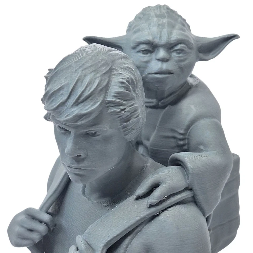 Star Wars 3D Printed Darth Vader Luke Skywalker Yoda Bust Set Headphone Stand - Image 4 of 4