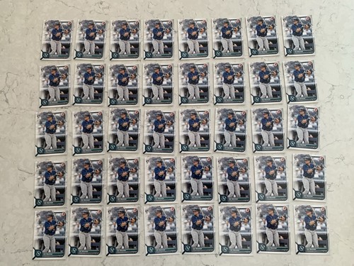 (40) Lot 2022 Bowman Cal Raleigh Rookie Card RC #49 NM/MT Seattle Mariners - Bild 2 von 6