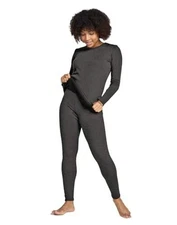  Women's Thermal Underwear X-Large Dark Heather Gray Thermoflux 300 Heavyweight