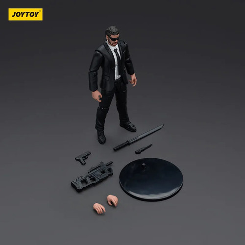 JOYTOY JT9626 1/18 Army Builder Promotion Pack Black Suit Man Action Figure - Picture 3 of 6