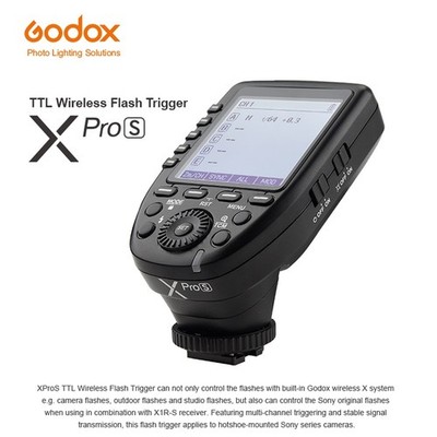Godox XPro-S TTL Wireless Flash Trigger 1/8000s HSS TTL-Convert-Manual Function