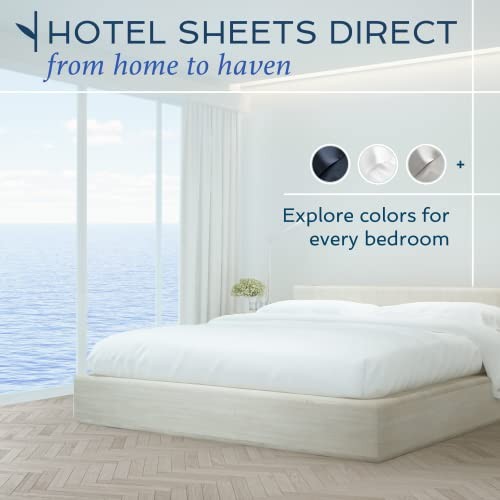 Hotel Sheets Direct 100% Bamboo Sheets - Twin XL Size Sheet and Pillowcase Set - - Foto 9 di 9