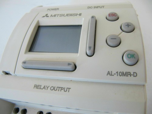 Controlador programable 1 pieza usado LOGO PLC AL-10MR-D MITSUBISHI probado bueno - Imagen 2 de 3