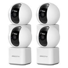 ARCCTV 360°PTZ Funk 4MP Überwachungskamera 2,4/5GHz WiFi Baby WLAN Innen Kameras