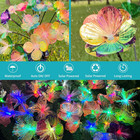 2 Pack Solar Garden Lights, Solar Flower Swaying Light for Outside, New Upgra...