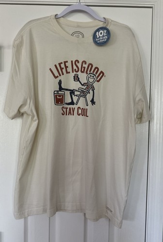 Men’s XL,  Life is Good T-shirt,  Stay Cool