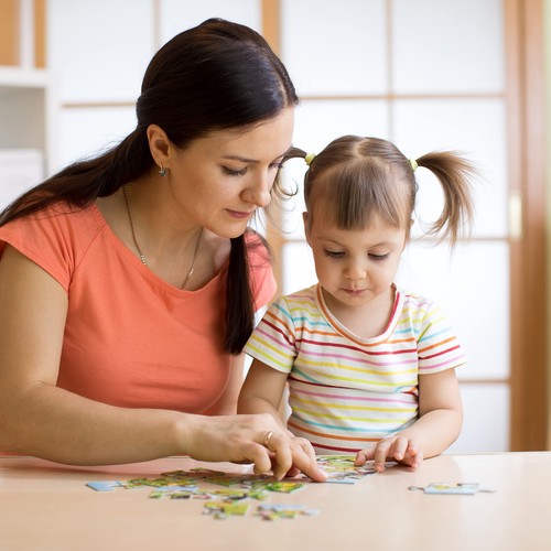 Puzzles for Kids Ages 4-8, 14 Pack Wooden Jigsaw Puzzles 30 Pieces Preschool ... - Picture 3 of 8