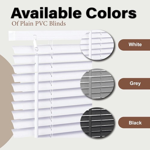 REHAN & CO Made to Measure PVC Venetian Blinds 25mm Slats Child Safe White - Picture 7 of 9