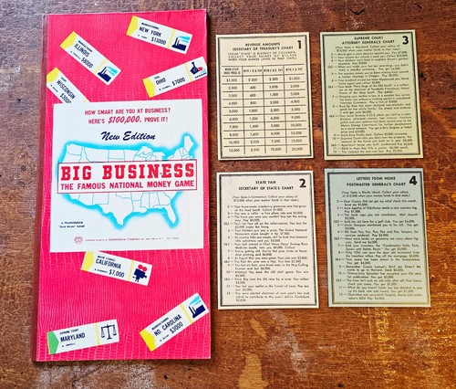 Big Business Money Game 1948 Transogram Unused Cards & Money Excellent Condition - Picture 7 of 23