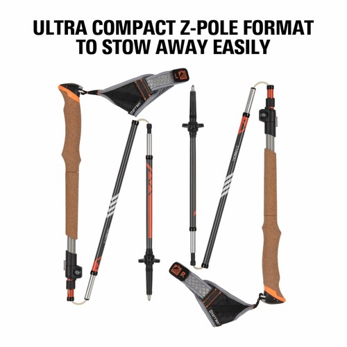 Alpha Vertex Carbon Trekking Poles, Walking and Hiking Sticks, Canyon Sunset - Imagen 3 de 8