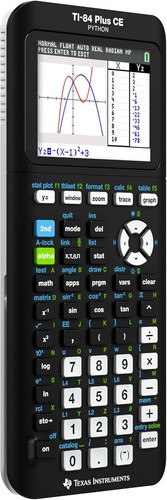 Lightweight Black TI-84 Plus CE Graphing Calculator with Rechargeable Battery - Picture 5 of 12
