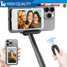 Phone Vlog Selfie Monitor Screen, Magnetic Phone Holder Clip w/ Remote Control