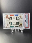 2020 National Treasures NFL Gear Quad Patch Prime Burrow Herbert Love Tua PSA 8