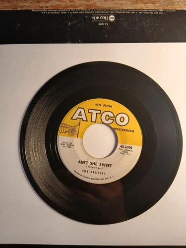 The Beatles ATCO records 45-6308 nobodys child, aint she sweet vg+