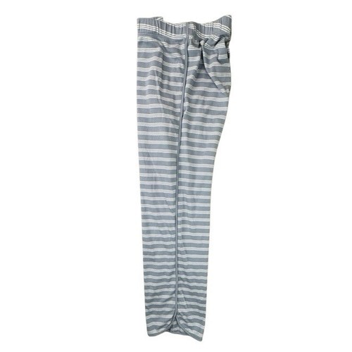 Lake Pima Long-Long Pajama Lounge Set in Dusty Blue Stripe Sz S Inseam 27" Peru - Picture 8 of 16
