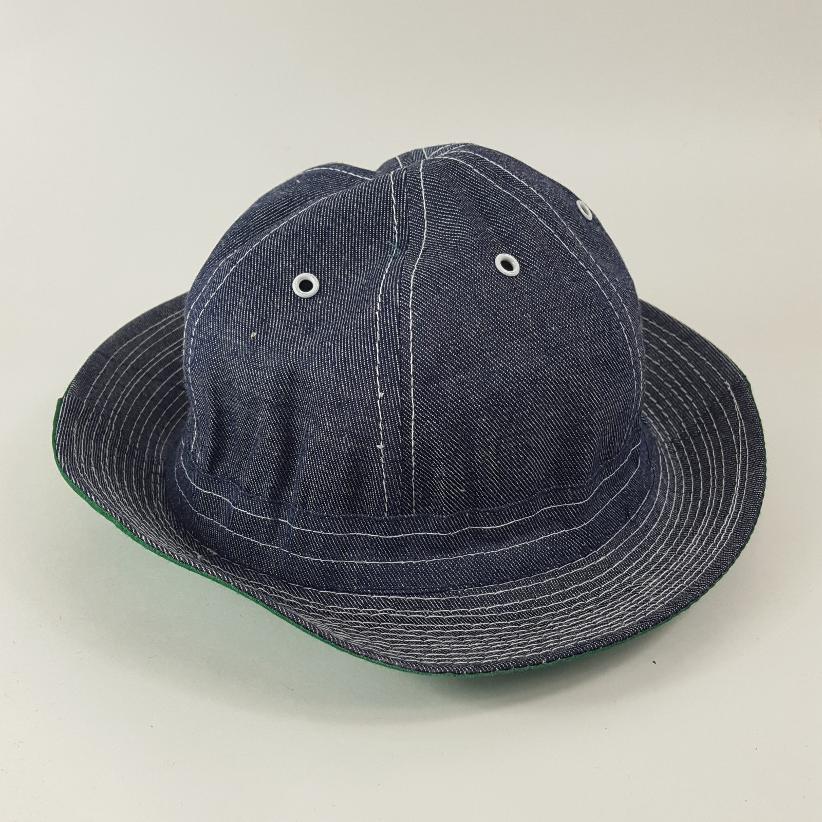 Vintage Daisy Mae Military Boonie Hat Size XL Bucket Crusher Army Denim Cap