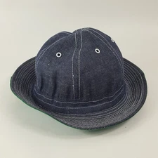 Vintage Daisy Mae Military Boonie Hat Size XL Bucket Crusher Army Denim Cap