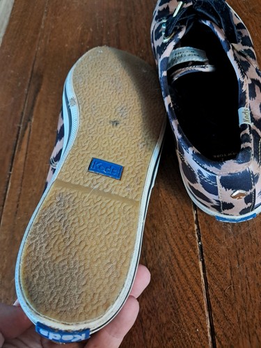 Kate Spade x Keds KS Kickstart Leopard Calf Hair Sneakers size 8 - Picture 4 of 5