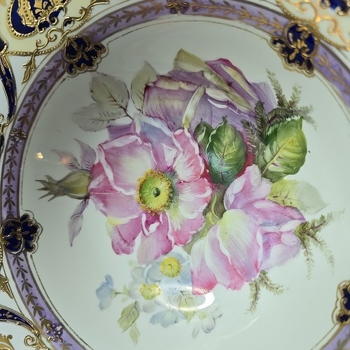 Antiguo Nipón Pintado a Mano Moriage Bowl Floral Dorado Impresionante 9" - Imagen 2 de 12