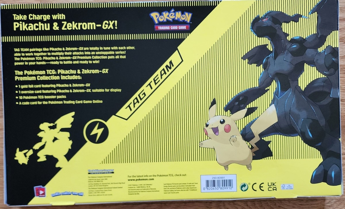 Reshiram & Charizard GX and Pikachu & Zekrom GX Premium