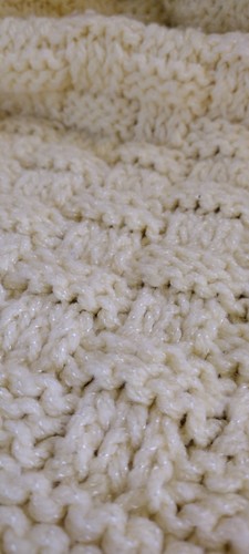 Vintage Afghan Crochet Knit Throw Baby Sofa Blanket 38x57 Granny Solid Yellow - Picture 7 of 11