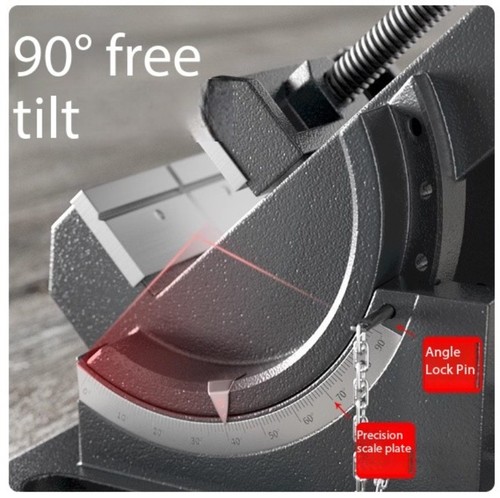 Barra guía inclinable ángulo tornillo plano inclinable máquina de perforación tornillo de banco accesorio tornillo de banco - Imagen 13 de 16