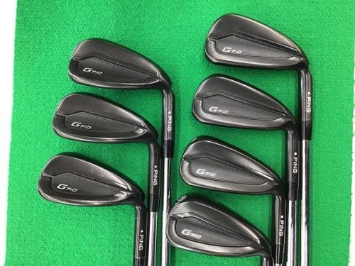 Ping G710 Iron Set 5-9,Pw,Uw 7pc Flex Stiff N.S.PRO Zelos 7 Steel