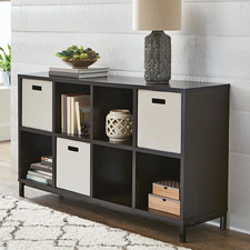 8 Cube Storage Bookcase Shelving LP Vinyl Record Album Display Organizer Shelf