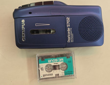 Olympus Pearlcorder S702 Handheld Microcassette Voice Recorder & one cassette