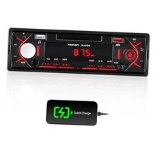 Single Din Bluetooth Multimedia Car Stereo Radio,Car Audio MP3 Player Support 