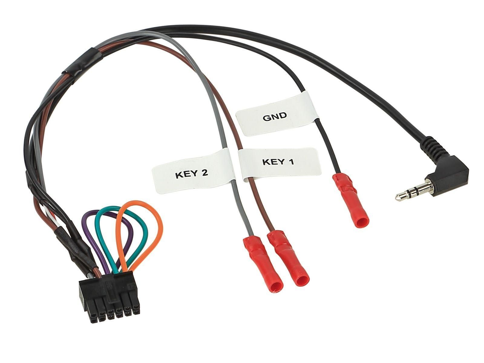 Einbauset Lenkradadapter Doppel DIN Autoradio für Audi A3 8P 03-12 Bose Aktivsys