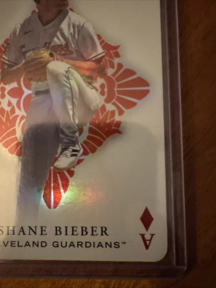 2023 TOPPS BASEBALL ALL ACES SHANE BIEBER CLEVELAND GAURDIANS CARD #AA-15 - Image 4 of 4