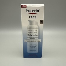 Eucerin Face Immersive Hydration Daily Lotion SPF 30 Sunscreen-2.5oz-Exp 5/26