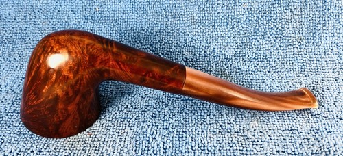 Carl Harris Silver Grade Dark Brown 1/4 Bent Dublin BrownSwirl Acrylic Stem - Picture 15 of 18