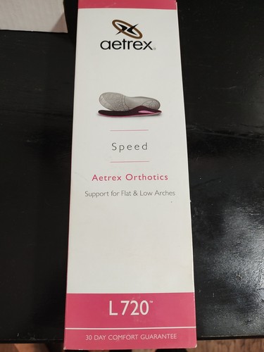 Aetrex Orthotic Insoles For Flat & Low Arches L720 Womens Size 9 NEW Speed - Picture 2 of 8