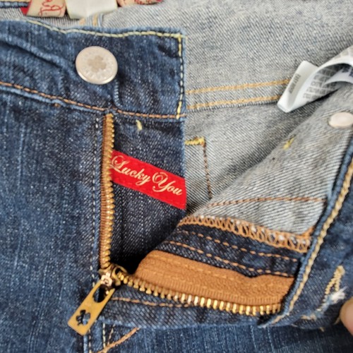Lucky Brand Easy Rider Jeans Womens 8 29x31 Blue Ol Brigade Wash Straight Leg - Imagen 9 de 15