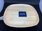 Dansk Nat Bamboo Wood Charger Plate 12"x12" Diam 1/2" Curved New