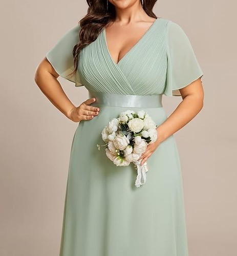 EVER PRETTY Formal Evening Party Prom Bridal Elegant Maxi Dress UK Size 24 5XL - Picture 3 of 5