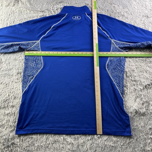 Chicago Cubs Jacke Herren Extra Large blau weiß rot Viertelreißverschluss HeatGear MLB - Bild 7 von 10